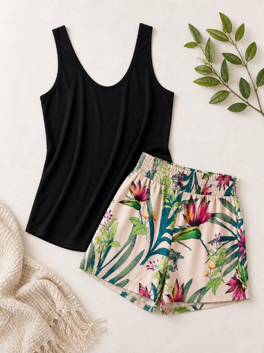 NWT Soma Modal V-Neck Tank & Shorts Pajama Set - Picture 13 of 13
